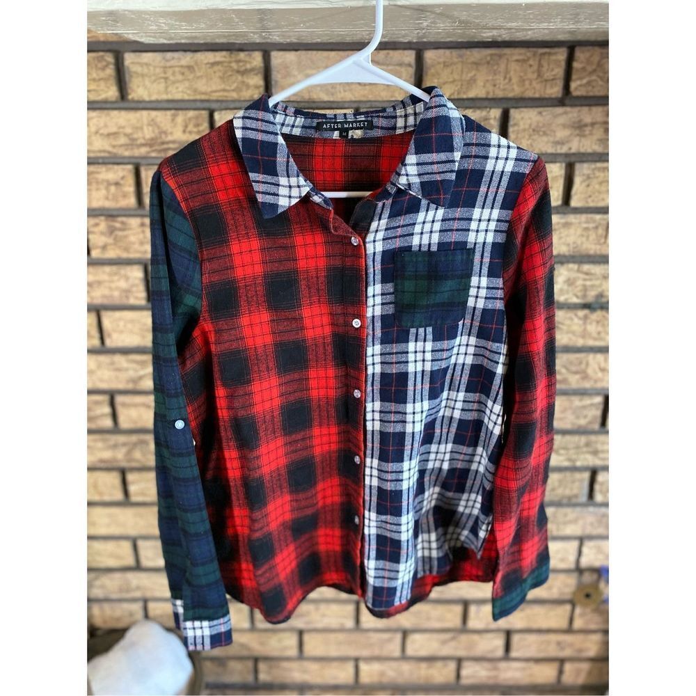 After Market‎ Long Sleeve Flannel Button Up